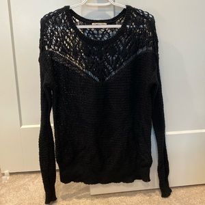 Hollister Sheer Crochet Sweater, Size S